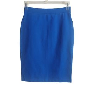 NWT Liz Claiborne Blue Pencil Classic Fit Skirt Women's PS Small Petite